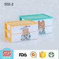 2 layer cabinet storage drawer box plastic household for wholesale